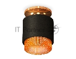 Светильник Ambrella Light XS7511122 SBK/PYG/CF черный песок/золото желтое полированное/кофе MR16 GU5.3 (N7929, C7511, N7195)