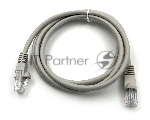 Патч-корд Buro cat.5e 1.5м серый RJ-45 (m)-RJ-45 (m)