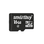 Флеш карта SDmicro Card 16Gb Smartbuy Сlass 10 (без адаптеров)