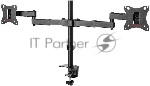 Кронштейн для мониторов Arm Media LCD-T04 черный 15"-28" макс.14кг настольный поворот и наклон верт.перемещ.