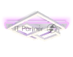 Светильник Ambrella light FA8531 WH белый 132W 3000K-6400K+RGB 630*570*160 (ПДУ РАДИО 2.4G)