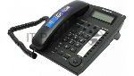 Телефон проводной Panasonic KX-TS2388RUB черный {индикатор вызова,повторный набор последнего номера,4 уровня громкости звонка}