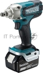 Гайковерт Makita DTW190RME ак, 18В,2х4Ач Li-ion,0-3000у\м,190Нм,квадр1\2",1.4кг,чем,подсв,М8-М16