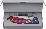 Нож перочинный Victorinox Evoke Alox (0.9415.D221) 136мм 5функц. синий/красный подар.коробка