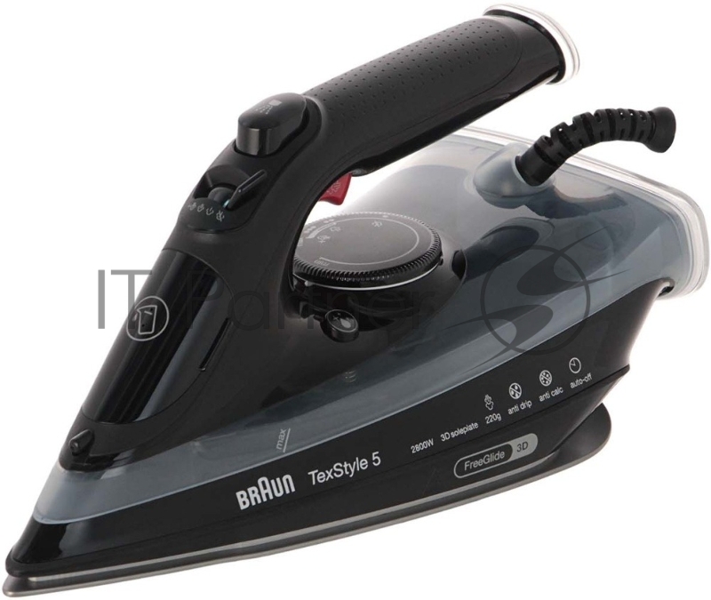 Утюг Braun SI5088BK черный/серый, 2800 Вт, 50 г/мин, 220 г/мин, 300 мл