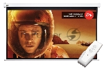 Экран Cinema S'OK SCPSM-266x150-ED60 16:9 настенно-потолочный, моторизованный, 266x150см, белый корпус, экстрадроп 60см