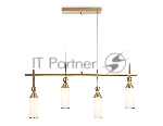 Светильник Ambrella light LH55274/4 BS/FR латунь/белый матовый E14*4 max 40W 845*65*1150