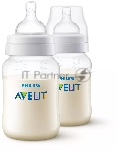 Бутылочка для кормления, Anti-colic 1+ мес., 260 мл, 2 шт.