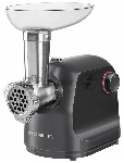 Мясорубка электрическая Polaris PMG1872 RUS серый, 1800 Вт, 2.0 кг/мин, реверс, защита от перегрузки, насадки - 4