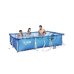 Бассейн каркасный Bestway 300х201х66см, 3300 л, с ф.-насосом, 56411
