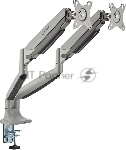 Кронштейн для мониторов ЖК Digma D-MM302D серый 17"-35" макс.9кг крепление к столешнице поворот и наклон