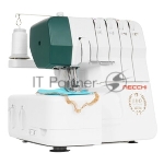 Оверлок Necchi 4537 2/3/4-х ниточный оверлок, LED подсветка, 12 видов швов, встроенный роликовый шов, встроенный дифференциал, свободный рукав, цветная система заправки, отключаемый верхний нож, металлическая станина¶Ширина шва 3 – 7мм, мах.длинна стежка 4мм, скорость шитья 1300ст/мин, мощность 100Вт., чехол мягкий., вид 10