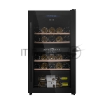 Винный шкаф Maunfeld MFWC-85D28 черный, 80 л, 2 отсека, 28 бут., класс G