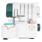Оверлок Necchi 4537 2/3/4-х ниточный оверлок, LED подсветка, 12 видов швов, встроенный роликовый шов, встроенный дифференциал, свободный рукав, цветная система заправки, отключаемый верхний нож, металлическая станина¶Ширина шва 3 – 7мм, мах.длинна стежка 4мм, скорость шитья 1300ст/мин, мощность 100Вт., чехол мягкий., вид 8