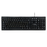 Клавиатура проводная Гарнизон GK-120, USB, черный, поверхность- карбон