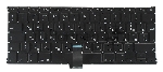 Клавиатура для ноутбука MacBook A1369 2011+ черная с подсветкой, большой ENTER
