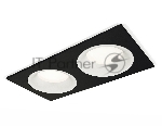 Комплект встраиваемого светильника Ambrella light XC7636001 SBK/SWH черный песок/белый песок MR16 GU5.3 (C7636, N7010)