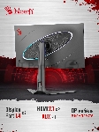 Монитор 27" BLOODY MN272U IPS 3840x2160, 160 Гц, 5 мс, 16:9, 400 кд/м², 2xHDMI, 2xDisplayPort, трехсторонний безрамочный дизайн, Flicker Free, Low Blue Light, HDR10, черный, вид 17