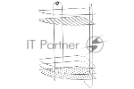 Полка угловая двухъярусная Рыжий кот Vento Plus 23*23*41,5 см хром (310848)