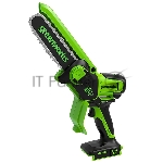 Цепная пила Greenworks GD24CSMNX аккум. 450Вт 0.6л.с. дл.шины:6" (15cm) 1аккум. ЗУ (2008707UA)
