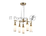 Люстра Ambrella light LH55276/5 BS/FR латунь/белый матовый E14*5 max 40W D520*1390