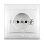 Розетка 1-м СП Севиль 16А IP20 бел. Universal С0022