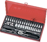 Набор слесарно-монтажный Matrix с квадратом 1/4", 38 предм.