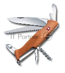 Нож перочинный Victorinox RangerWood 55 (0.9561.63) 130мм 10функций дерево карт.коробка