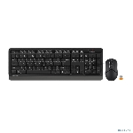 Клавиатура + мышь A4Tech Fstyler FG1012 клав:черный/серый мышь:черный USB беспроводная Multimedia