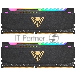 Оперативная память Patriot Viper Steel, DDR4, 64GB (2x32GB), 3200MHz, CL18, DIMM, с радиатором, RGB, черный