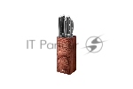 Подставка для ножей универсальная LARA LR05-102 Wood <квадрат> Soft touch