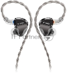 Гарнитура внутриканальные Fiio JH5 0.78м черный проводные крепление за ухом (80003493)