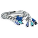 Кабель КВМ 1.8м Переключатель KVM TRENDNet TK-C06, папа-папа {клав.(PS/2),мышь (PS/2), DB15 п, 1.8 m}