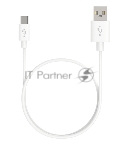 Кабель Maxvi MC-02 white USB-A - Type-C ток макс. нагрузки 2А, макс. напряжение 5V, длина кабеля 1м, материал PVC, белый