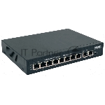 Коммутатор OSNOVO SW-20820(120W), 8×100 Мбит/с PoE + 2×1 Гбит/с, неуправляемый
