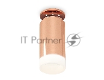 Светильник Ambrella Light XS6326082 PPG/FR золото розовое полированное/белый матовый MR16 GU5.3 (N6906, C6326, N6248)