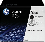 Картридж лазерный набор из 2 шт HP LaserJet CE255XD черный для LJ P3015(2 х 12500 стр), вид 5