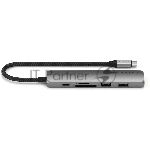 Док-станция Satechi ST-P6SM, USB Type-C, USB Type-C/HDMI/2xUSB Type-A/SD/microSD, USB Type-C, вид 2