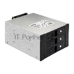 Корзина для HDD ExeGate EX291656RUS HS335-02 (универсальная, на 3*3,5"/2.5" SATA HDD, занимает 2*5,25" отсека, RTL)
