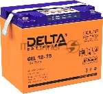 Аккумуляторная батарея Delta GEL 12-75 напряжение 12В, емкость 75Ач (260х168х219mm)