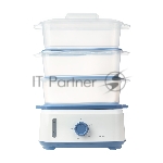 Пароварка Centek CT-1462 белый, 9 л, ярусы - 3, 1050 Вт, механическое
