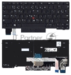Клавиатура для ноутбука Lenovo X280 черная с подсветкой
