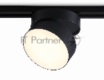 Трековый однофазный светодиодный светильник Ambrella light GL6877 BK черный LED 16W 3000K D115*90