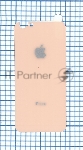 Защитное заднее стекло для iPhone 6/6S золотистый