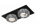 Комплект встраиваемого светильника Ambrella light XC7636020 SBK/CL черный песок/прозрачный MR16 GU5.3 (C7636, N7191)