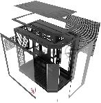 Компьютерный корпус Bloody BD-CC109 черный без БП ATX 10x120мм 2xUSB3.0 audio, вид 15
