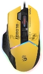Мышь проводная A4Tech Bloody W95 Max Sports желтый/серый, 12000 dpi, USB, кнопки - 10