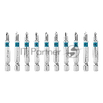 Бита Gross PH1х50мм, сталь S2, шестигр., 10 шт.
