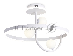 Потолочный светодиодный светильник Ambrella light FL66261/1+3 WH белый 56W 3000K-6400K+G9/3 D500*358 (ПДУ ИК)