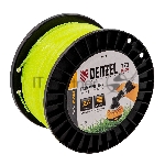 Леска для триммера зубчатый квадрат, 2,4мм х 172м, на DIN катушке FLEX CORD Denzel